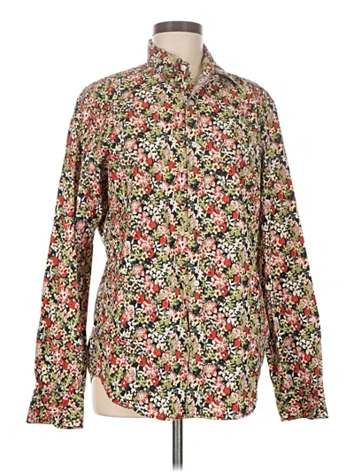 Pre-owned Jcrew Long Sleeve Button Down Shirt In Green