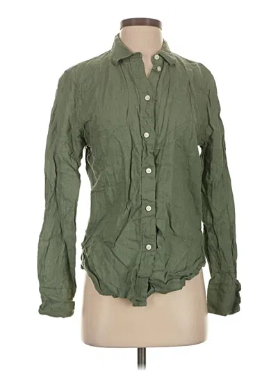 Pre-owned Jcrew Long Sleeve Button Down Shirt In Green