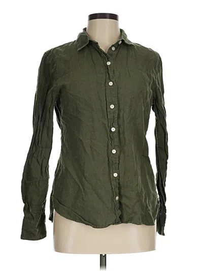 Pre-owned Jcrew Long Sleeve Button Down Shirt In Green