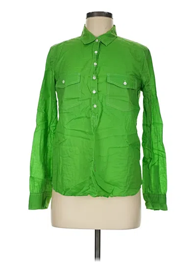 Pre-owned Jcrew Long Sleeve Button Down Shirt In Green