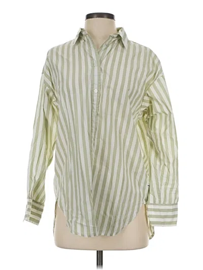 Pre-owned Jcrew Long Sleeve Button Down Shirt In Green