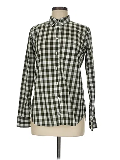 Pre-owned Jcrew Long Sleeve Button Down Shirt In Green