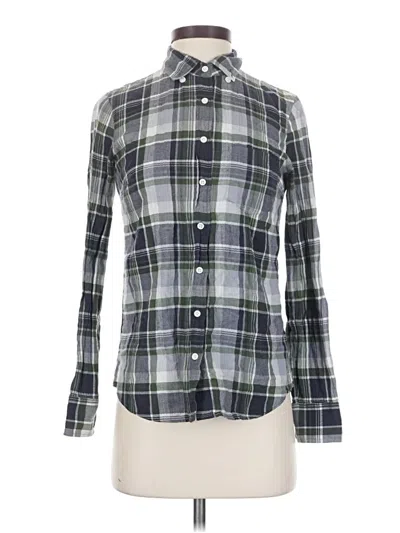 Pre-owned Jcrew Long Sleeve Button Down Shirt In Green