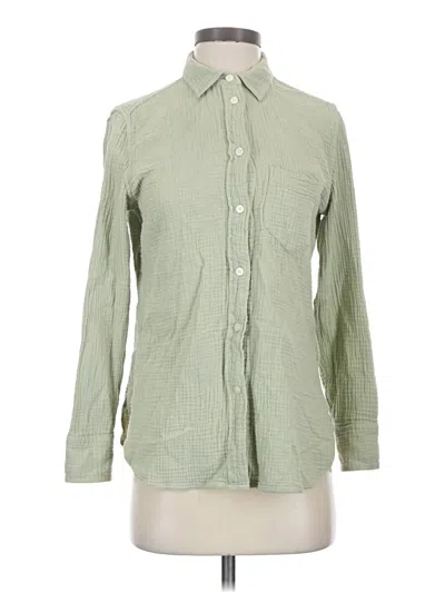 Pre-owned Jcrew Long Sleeve Button Down Shirt In Green
