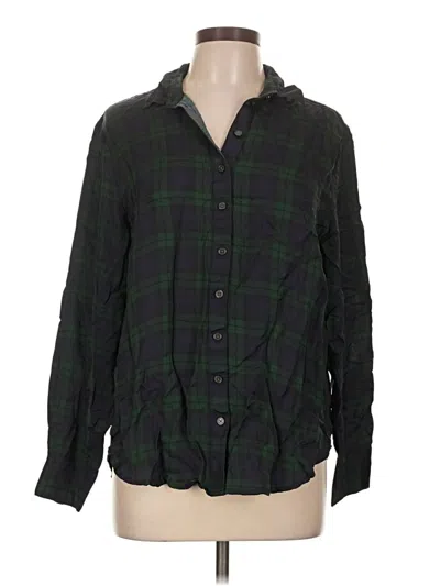 Pre-owned Jcrew Long Sleeve Button Down Shirt In Green