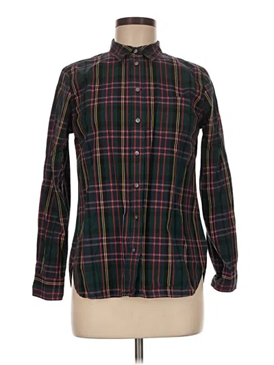 Pre-owned Jcrew Long Sleeve Button Down Shirt In Green