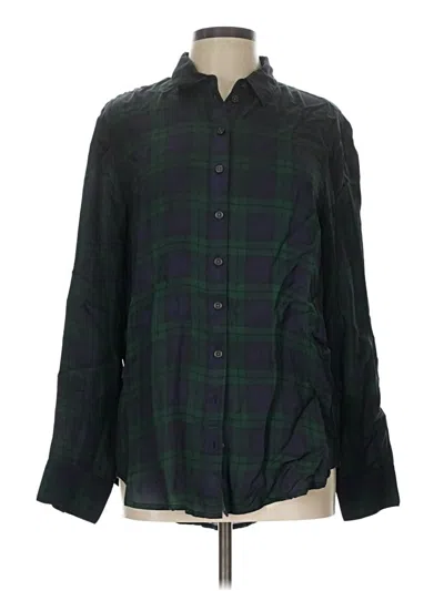 Pre-owned Jcrew Long Sleeve Button Down Shirt In Green