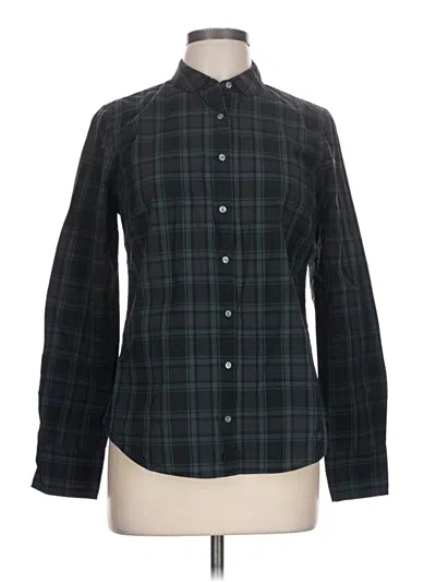Pre-owned Jcrew Long Sleeve Button Down Shirt In Green