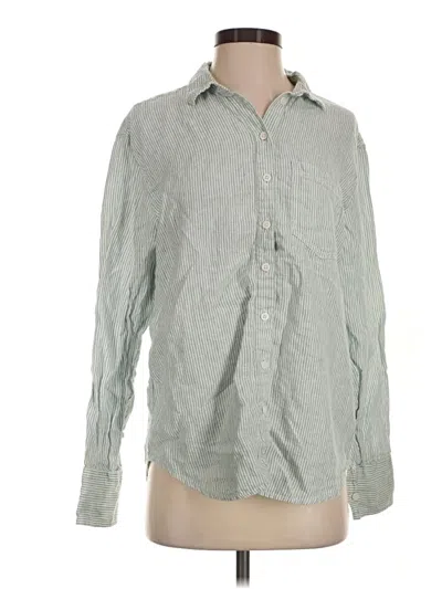 Pre-owned Jcrew Long Sleeve Button Down Shirt In Green
