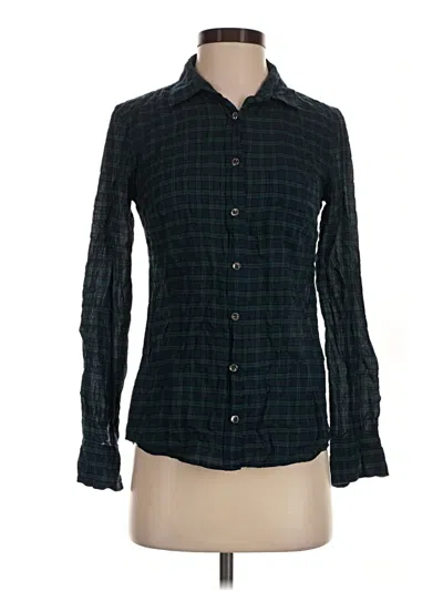 Pre-owned Jcrew Long Sleeve Button Down Shirt In Green