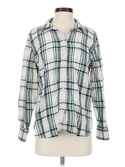 Pre-owned Jcrew Long Sleeve Button Down Shirt In Green