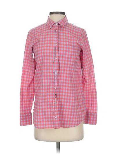 Pre-owned Jcrew Long Sleeve Button Down Shirt In Orange