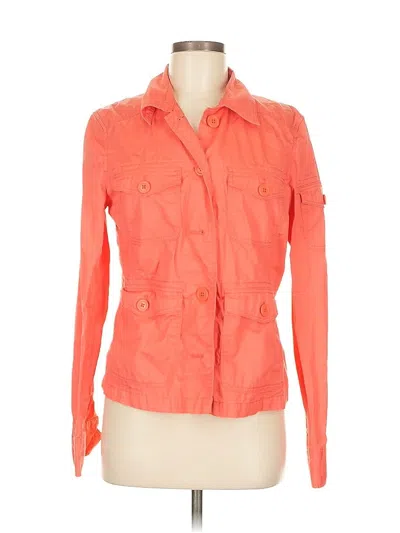 Pre-owned Jcrew Long Sleeve Button Down Shirt In Orange