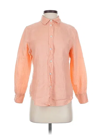 Pre-owned Jcrew Long Sleeve Button Down Shirt In Orange