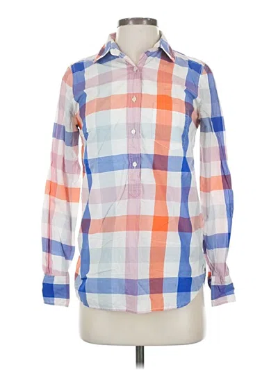 Pre-owned Jcrew Long Sleeve Button Down Shirt In Orange