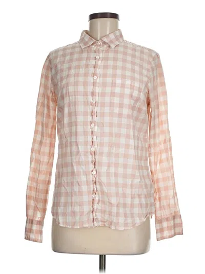Pre-owned Jcrew Long Sleeve Button Down Shirt In Orange