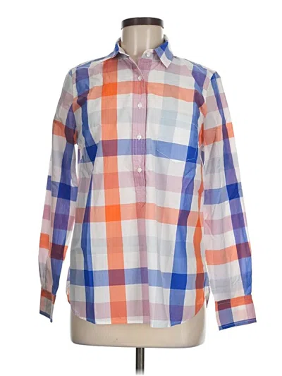 Pre-owned Jcrew Long Sleeve Button Down Shirt In Orange