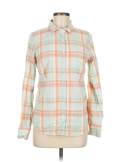 Pre-owned Jcrew Long Sleeve Button Down Shirt In Orange