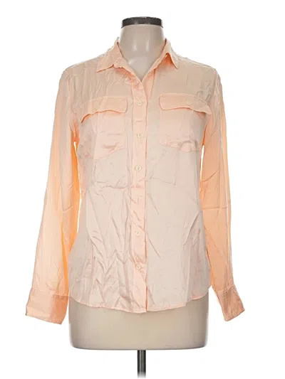 Pre-owned Jcrew Long Sleeve Button Down Shirt In Orange