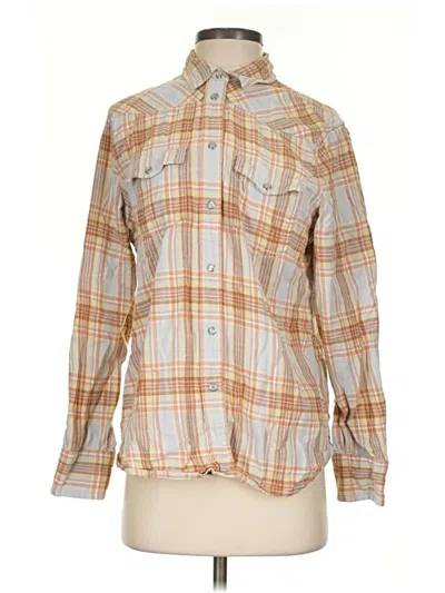 Pre-owned Jcrew Long Sleeve Button Down Shirt In Orange