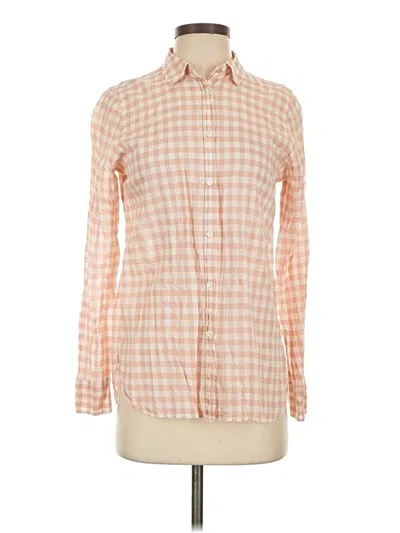 Pre-owned Jcrew Long Sleeve Button Down Shirt In Orange