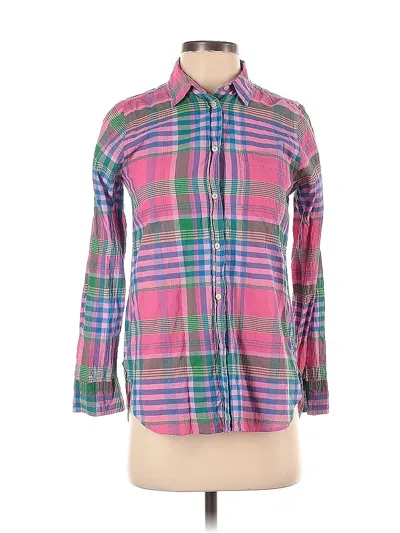 Pre-owned Jcrew Long Sleeve Button Down Shirt In Pink