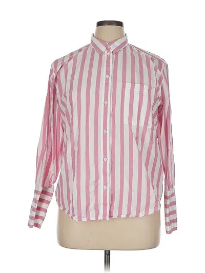 Pre-owned Jcrew Long Sleeve Button Down Shirt In Pink