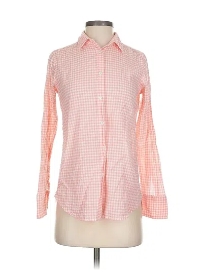 Pre-owned Jcrew Long Sleeve Button Down Shirt In Pink
