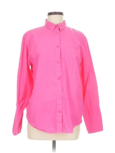 Pre-owned Jcrew Long Sleeve Button Down Shirt In Pink