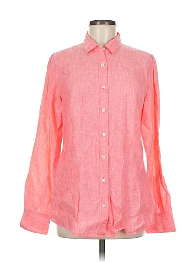 Pre-owned Jcrew Long Sleeve Button Down Shirt In Pink