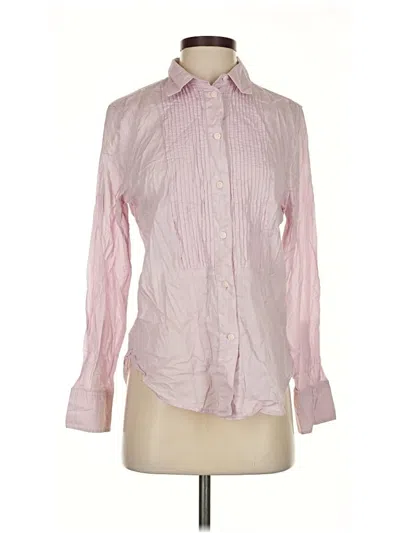 Pre-owned Jcrew Long Sleeve Button Down Shirt In Pink