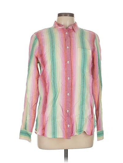Pre-owned Jcrew Long Sleeve Button Down Shirt In Pink