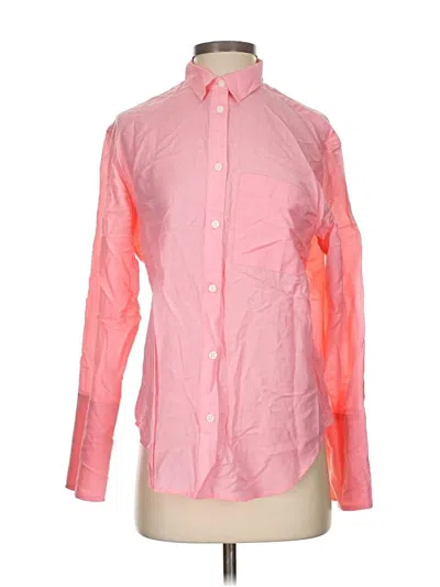 Pre-owned Jcrew Long Sleeve Button Down Shirt In Pink