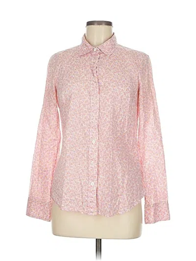 Pre-owned Jcrew Long Sleeve Button Down Shirt In Pink