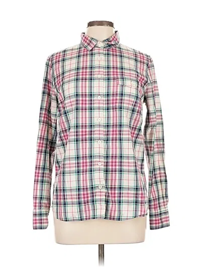 Pre-owned Jcrew Long Sleeve Button Down Shirt In Pink