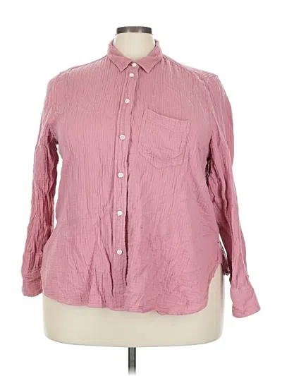 Pre-owned Jcrew Long Sleeve Button Down Shirt In Pink