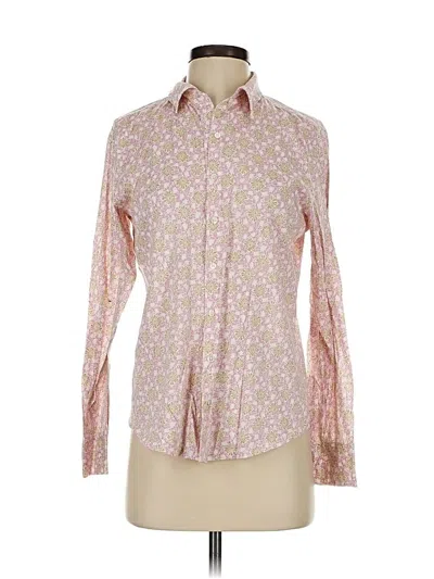 Pre-owned Jcrew Long Sleeve Button Down Shirt In Pink