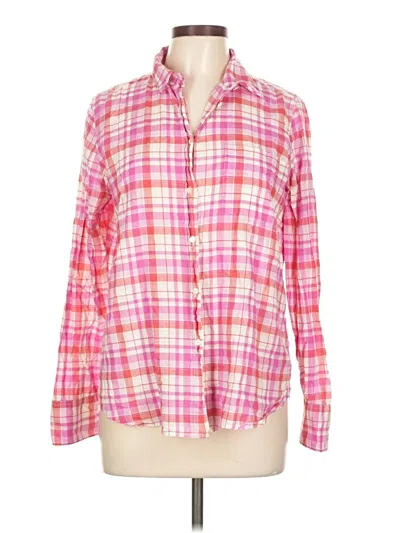 Pre-owned Jcrew Long Sleeve Button Down Shirt In Pink