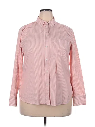 Pre-owned Jcrew Long Sleeve Button Down Shirt In Pink