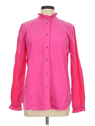 Pre-owned Jcrew Long Sleeve Button Down Shirt In Pink