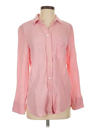 Pre-owned Jcrew Long Sleeve Button Down Shirt In Pink