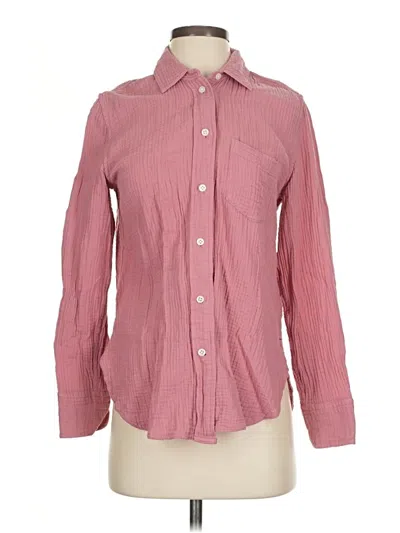 Pre-owned Jcrew Long Sleeve Button Down Shirt In Pink