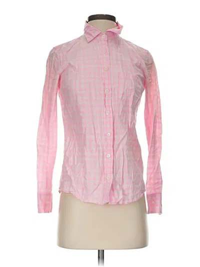 Pre-owned Jcrew Long Sleeve Button Down Shirt In Pink