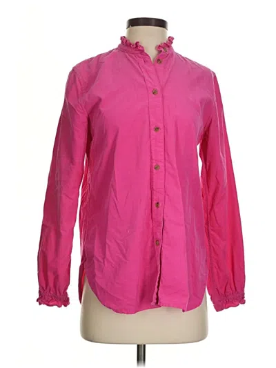Pre-owned Jcrew Long Sleeve Button Down Shirt In Pink