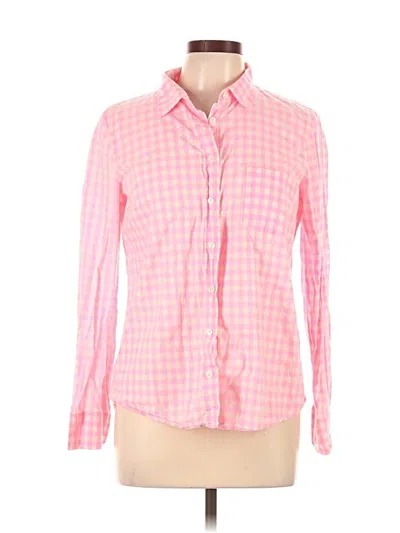 Pre-owned Jcrew Long Sleeve Button Down Shirt In Pink