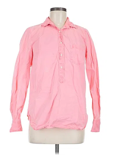 Pre-owned Jcrew Long Sleeve Button Down Shirt In Pink