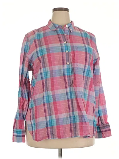 Pre-owned Jcrew Long Sleeve Button Down Shirt In Pink