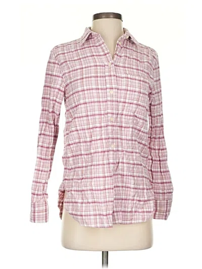 Pre-owned Jcrew Long Sleeve Button Down Shirt In Pink