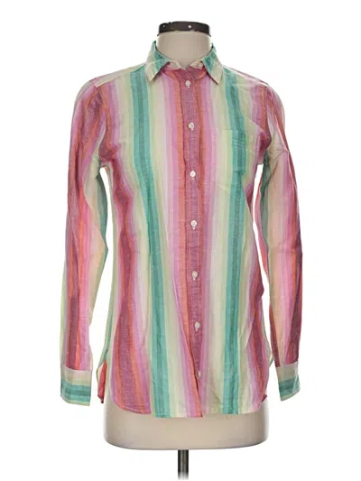 Pre-owned Jcrew Long Sleeve Button Down Shirt In Pink