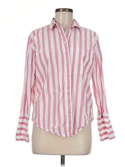 Pre-owned Jcrew Long Sleeve Button Down Shirt In Pink